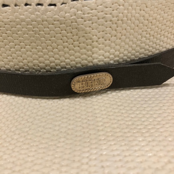 NWT - Genuine Morcon Ivory Straw Cowboy Hat main image 12